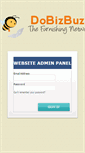 Mobile Screenshot of admin.dobizbuzz.com